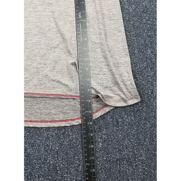 Oklahoma Sooners Quarter Zip Shirt Women's XXL Gray Thumb Holster Pullover NCAA - Picture 6 of 9